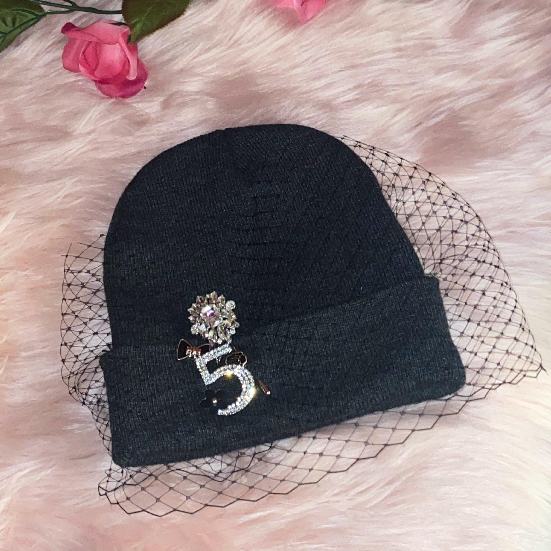 Chanel #5 Junk Veil Beanie-Hat-Sazzy Tingz